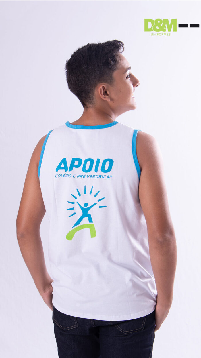 Baby look do uniforme pré-escolar da Escola Apoio em SJN.