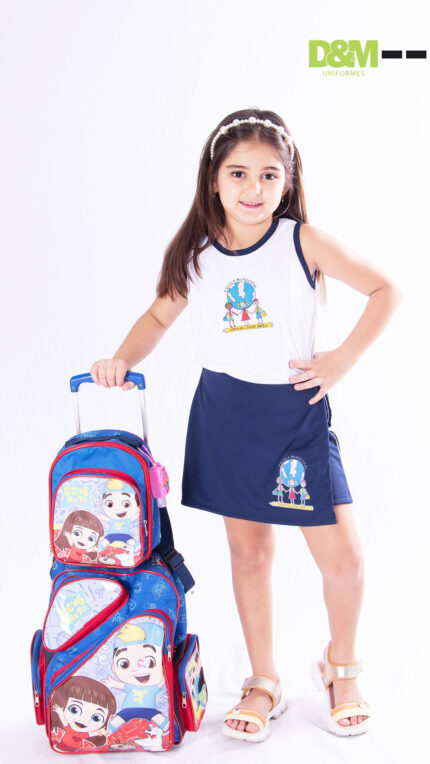 Calça do uniforme escolar da Escola Coronel José Brás em São João Nepomuceno.