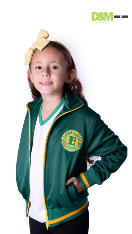 Casaco felpado da Escola Elitte em Bicas