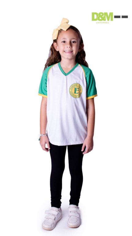 Frente da camisa do uniforme da Escola ELITTE em Bicas